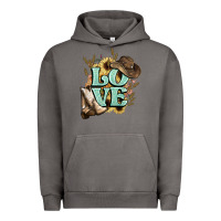 Pigment Tornado Love boots hat western Cowboy Urban Hoodie - HowdyJamesFarm