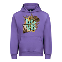 Tulip Love boots hat western Cowboy Urban Hoodie - HowdyJamesFarm