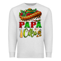 Oatmeal Heather papa cito sombrero Premium Sweatshirt - BarkalooDesign