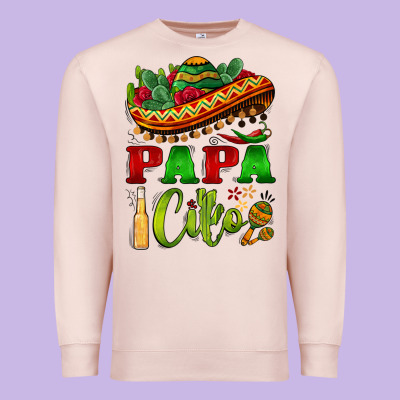 Papa Cito Sombrero Premium Sweatshirt Designed By Barkaloodesign