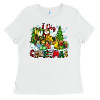 White i dig christmas Ladies Tee - Zillion Design Studio