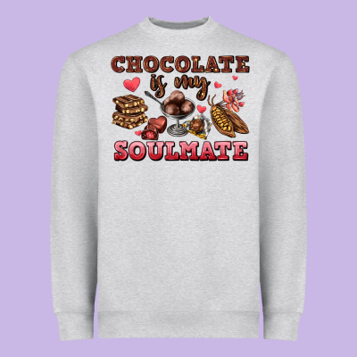 Chocolate Is My Soulmate Heavyweight Sweatshirt Designed By Adodesignshop