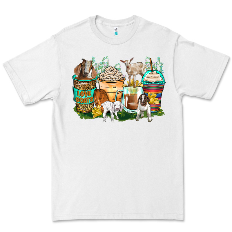 Goats Coffee Cups Premium Tee by Zillion Design Studio | Teevron