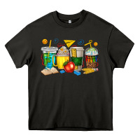 Asphalt teacher coffee cups tbw Heavy Core Tee - texasbilliewilder