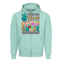 Seafoam team third grade Zipper Hoodie - NancyCooperArtShop