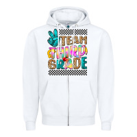 White team third grade Zipper Hoodie - NancyCooperArtShop