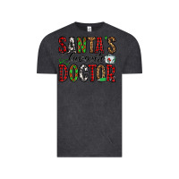 Vintage Black santa's favorite doctor Vintage Tee - Jasminsmagicworld
