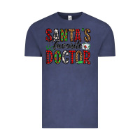 Vintage Denim santa's favorite doctor Vintage Tee - Jasminsmagicworld