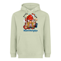 Matcha secretary life gnome Heavyweight Hoodie - BarkalooDesign