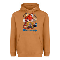 Meerkat secretary life gnome Heavyweight Hoodie - BarkalooDesign