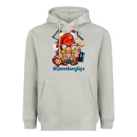 Moon Dust secretary life gnome Heavyweight Hoodie - BarkalooDesign