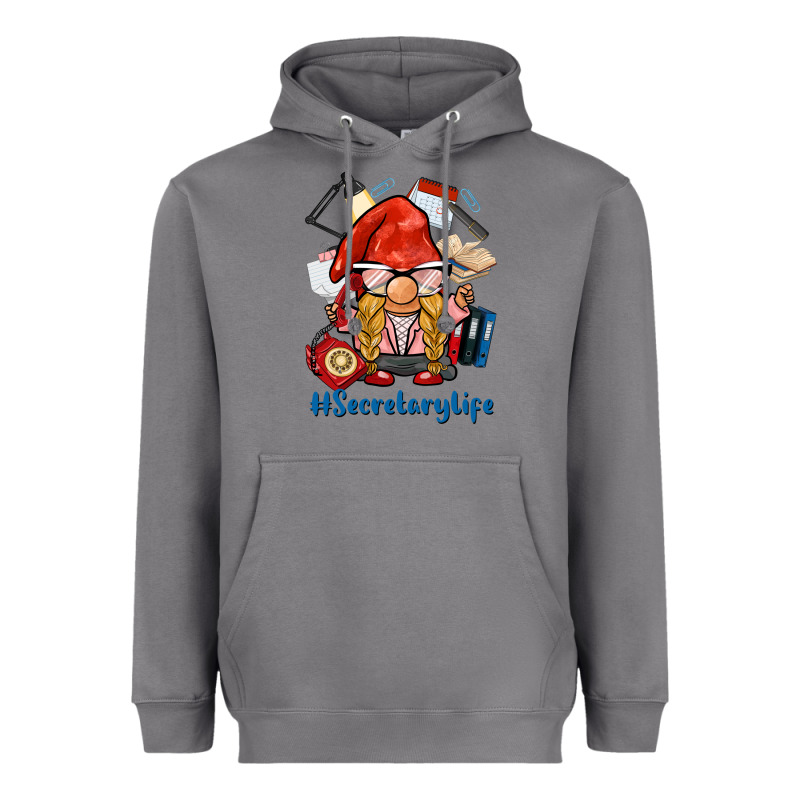 Secretary Life Gnome Heavyweight Hoodie by BarkalooDesign | Teevron