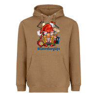 Toasted Coconut secretary life gnome Heavyweight Hoodie - BarkalooDesign