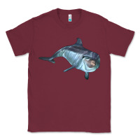 Burgundy bottlenose dolphin Classic Tee - LillyAllenDesigns