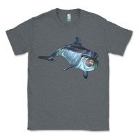 Charcoal Heather bottlenose dolphin Classic Tee - LillyAllenDesigns