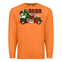 Carrot happy new year 2022 christmas truck with american flag Premium Sweatshirt - Jasminsmagicworld