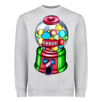 Heather Grey candy machine Heavyweight Sweatshirt - AdoDesignShop