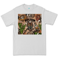 Dove Grey western rodeo Premium Tee - AdoDesignShop
