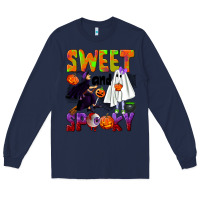 Navy Sweet and spooky Long Sleeve Tee - NancyCooperArtShop