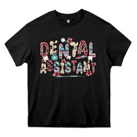 Black dental assistant Heavy Core Tee - Zillion Design Studio