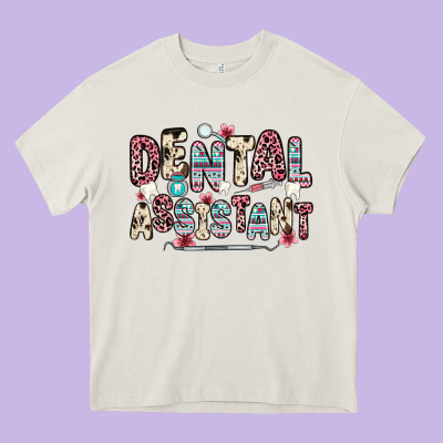 Dental Assistant Heavy Core Tee Designed By Zillion Design Studio