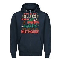 Navy home of the jollıest bunch of assholes thıs sıd Zipper Hoodie - MaliasSmallBusiness