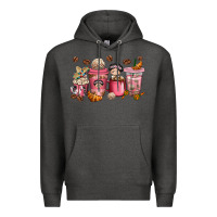 Cafecito Y Chisme Coffee Cups Premium Hoodie | Teevron