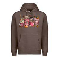 Coffee cafecito y chisme coffee cups Premium Hoodie - texasbilliewilder