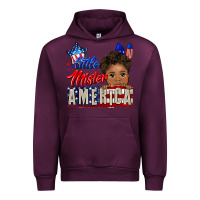 Mauve Wine little mister america black boy Urban Hoodie - CowGirlArtShop