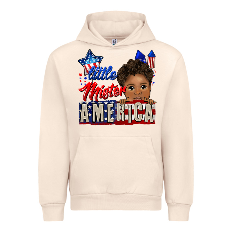 Little Mister America Black Boy Urban Hoodie by CowGirlArtShop | Teevron