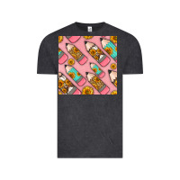 Vintage Black western pencil seamless pattern Vintage Tee - BundleAndBundleShop