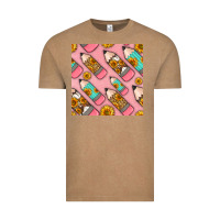 Vintage Coffee western pencil seamless pattern Vintage Tee - BundleAndBundleShop