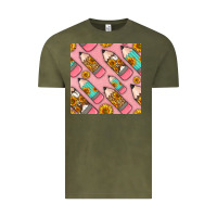 Vintage Olive western pencil seamless pattern Vintage Tee - BundleAndBundleShop