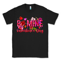 Black Be Mine Valentines Day Classic Tee - CowhideDigitalArt