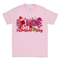 Bubblegum Pink Be Mine Valentines Day Classic Tee - CowhideDigitalArt
