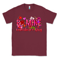 Burgundy Be Mine Valentines Day Classic Tee - CowhideDigitalArt