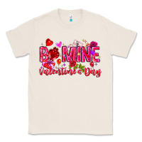 Natural Be Mine Valentines Day Classic Tee - CowhideDigitalArt