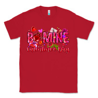 Red Be Mine Valentines Day Classic Tee - CowhideDigitalArt