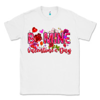 White Be Mine Valentines Day Classic Tee - CowhideDigitalArt