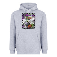 Heather Grey halloween vibes Heavyweight Hoodie - BarkalooDesign