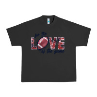 Pigment Black football love of the game Urban Heavy Tee - JahusDesignShop