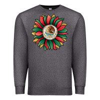 Charcoal Heather mexican sunflower Premium Sweatshirt - Jasminsmagicworld