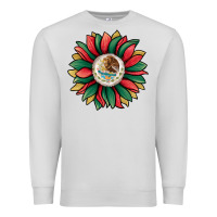Dove Grey mexican sunflower Premium Sweatshirt - Jasminsmagicworld
