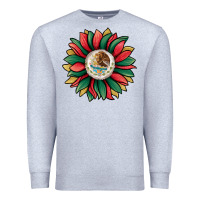 Heather Grey mexican sunflower Premium Sweatshirt - Jasminsmagicworld
