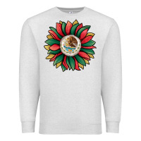 Oatmeal Heather mexican sunflower Premium Sweatshirt - Jasminsmagicworld