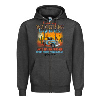 Charcoal Heather bind my wandering heart to thee Zipper Hoodie - MaliasSmallBusiness