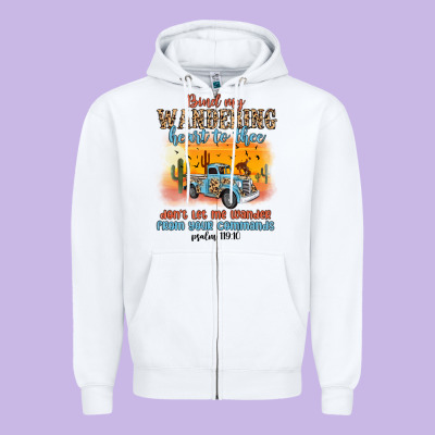Bind My Wandering Heart To Thee Zipper Hoodie Designed By Maliassmallbusiness
