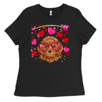 Black valentine's day toy poodle Ladies Tee - RanaPortraitStore