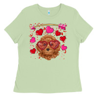 Matcha valentine's day toy poodle Ladies Tee - RanaPortraitStore