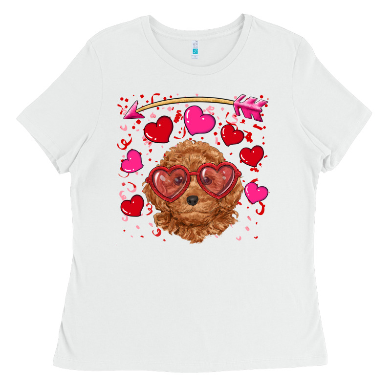 Valentine's Day Toy Poodle Ladies Tee by RanaPortraitStore | Teevron